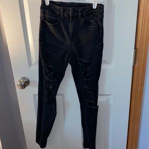 American Eagle Jeans, black ripped